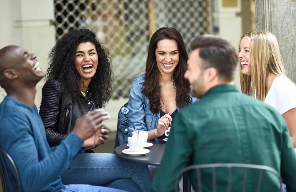 multiracial-group-five-friends-having-coffee-together copy
